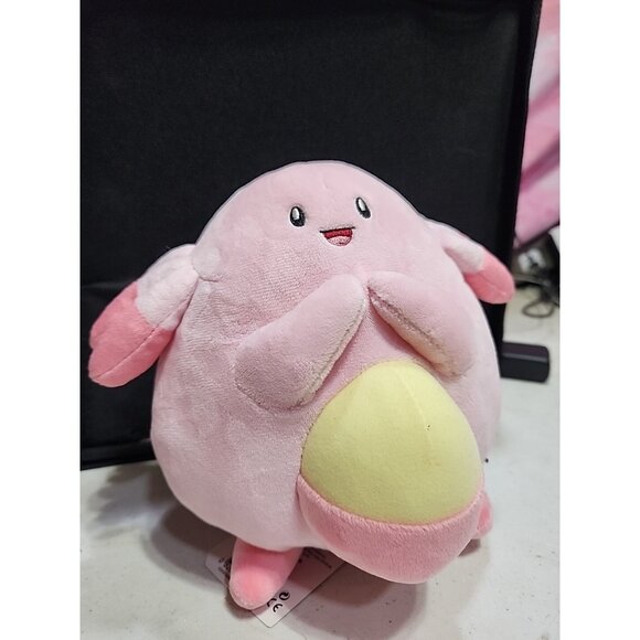 Pokemon Plush Chansey Pink 8" Stuffed Toy Pokemon Center Original 2018 W/ TAG - Picture 1 of 2
